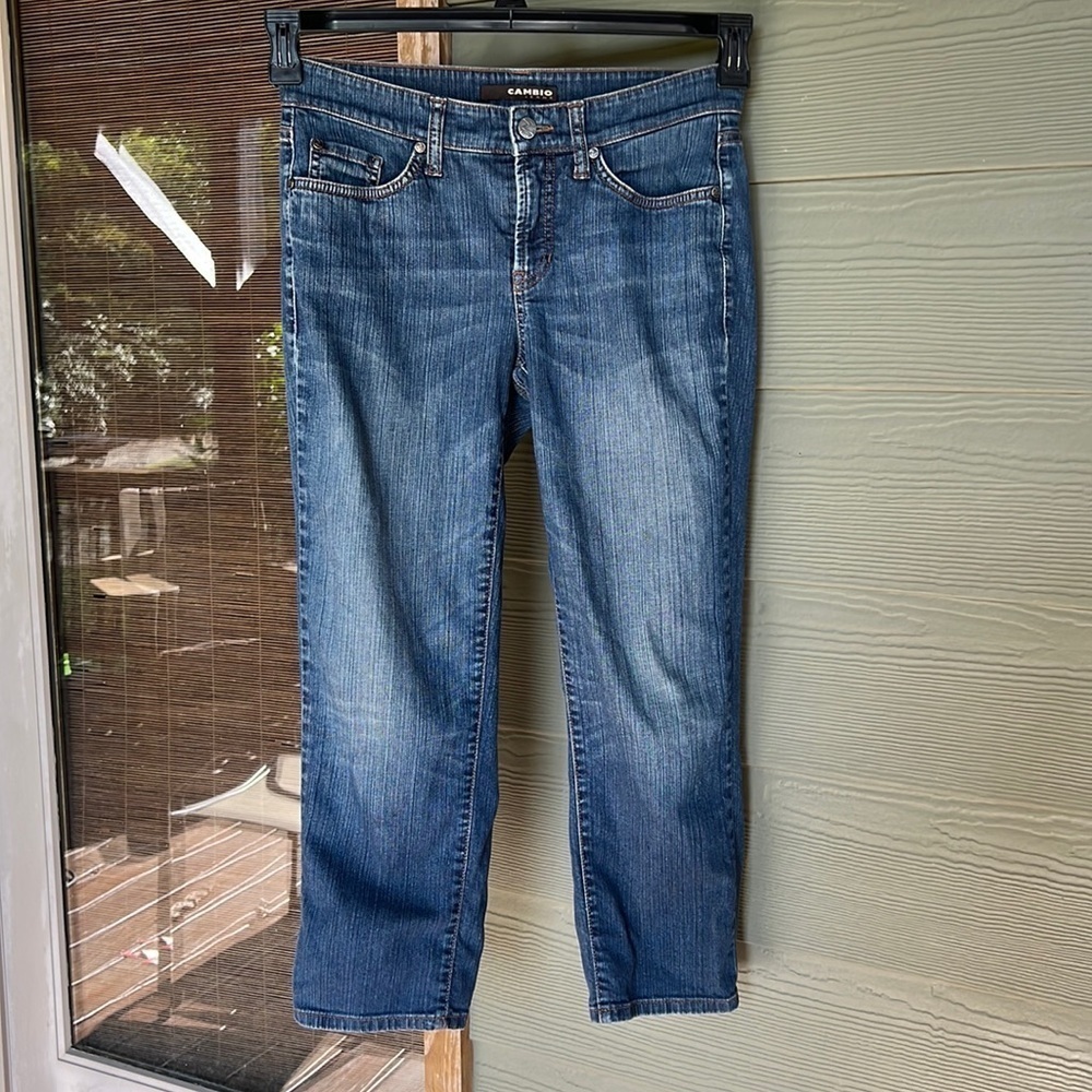 Cambio “Norah Short” Cropped Jeans